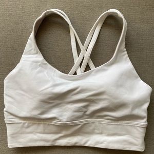 Lululemon energy bra longline size 6 white